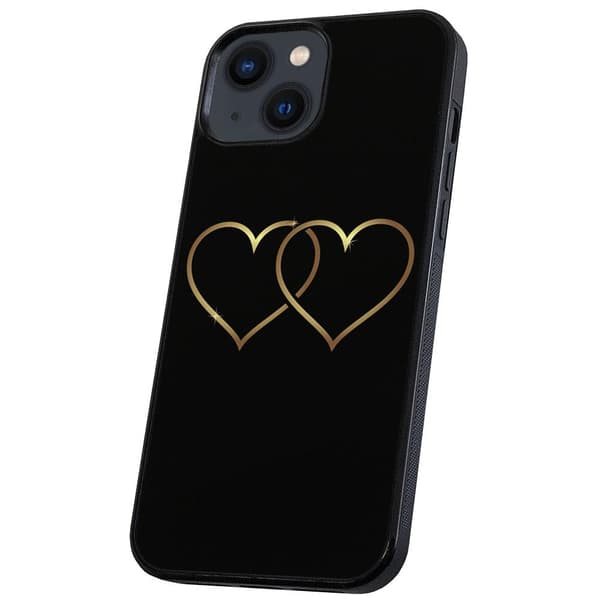 iPhone 14/15 Plus - Cover/Mobilcover Double Hearts