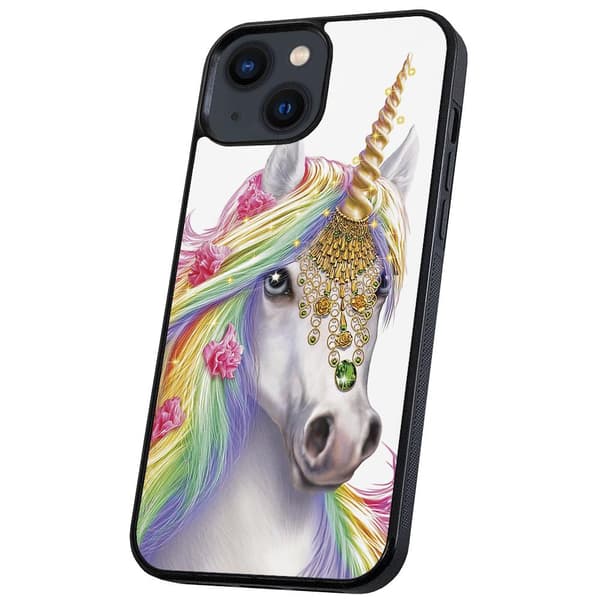 iPhone 14/15 Plus - Deksel/Mobildeksel Unicorn/Enhjørning