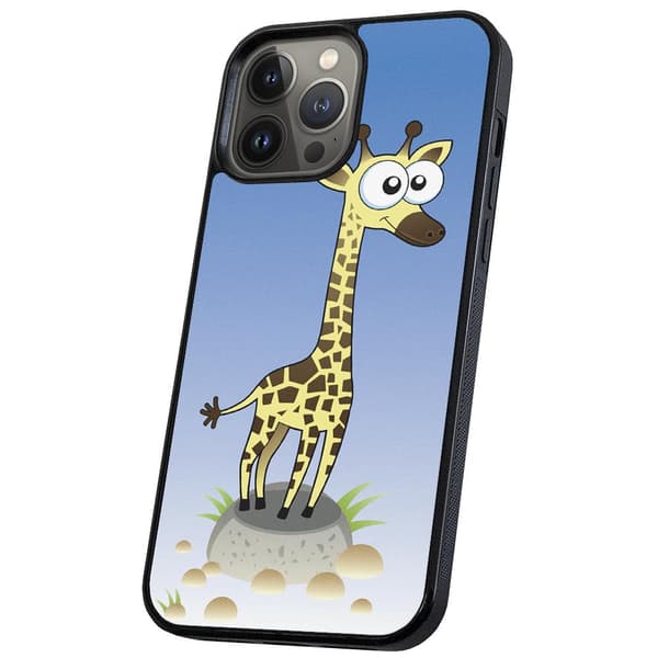 iPhone 14 Pro Max - Cover/Mobilcover Tegnet Giraf