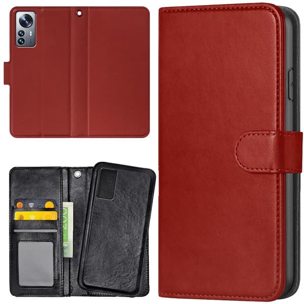 Xiaomi 12 Pro - Mobilcover/Etui Cover Mørkrød