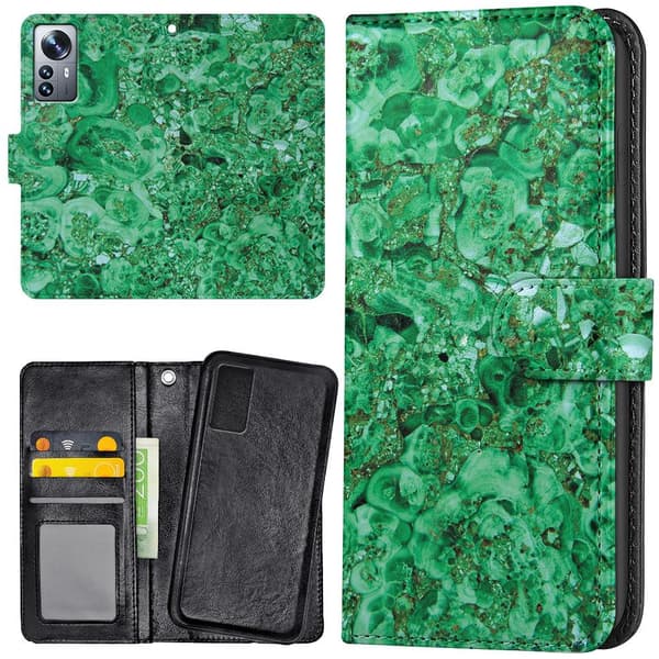 Xiaomi 12 Pro - Lommebok Deksel Marmor
