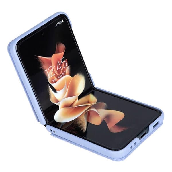 Nillkin Qin Vegaaninen Nahka Kuori Samsung Galaxy Z Flip 4 - Laventeli
