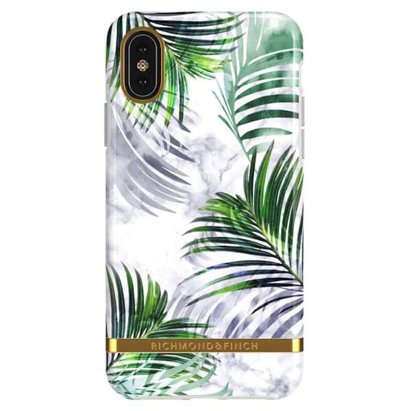Richmond & Finch Skal iPhone X/XS – White Marble Tropics