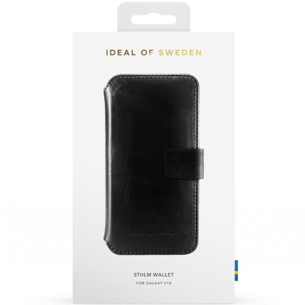 iDeal Fodral Samsung Galaxy S10 – STHLM Wallet – Svart