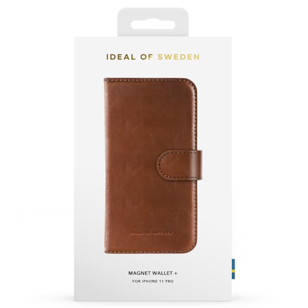 iDeal iPhone 11 Pro / X / XS Fodral – Magnet Wallet+ – Brun