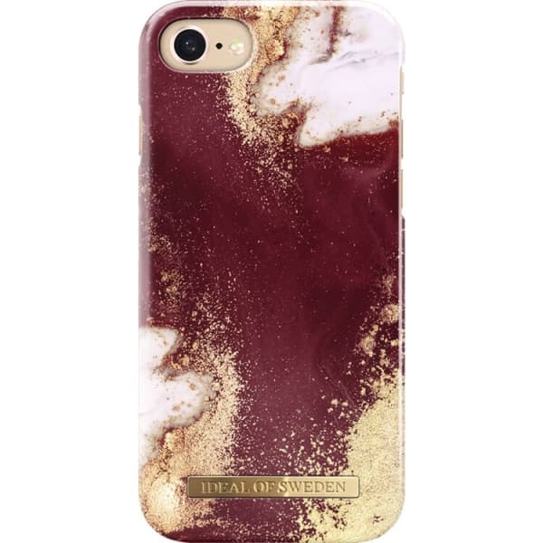 iDeal of Sweden iPhone 6/6S/7/8/SE2 Skal – Golden Burgundy Marble