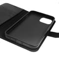Miniatyrbild 5 av 6: iPhone 12 mini Läderfodral Flip Stand – Svart