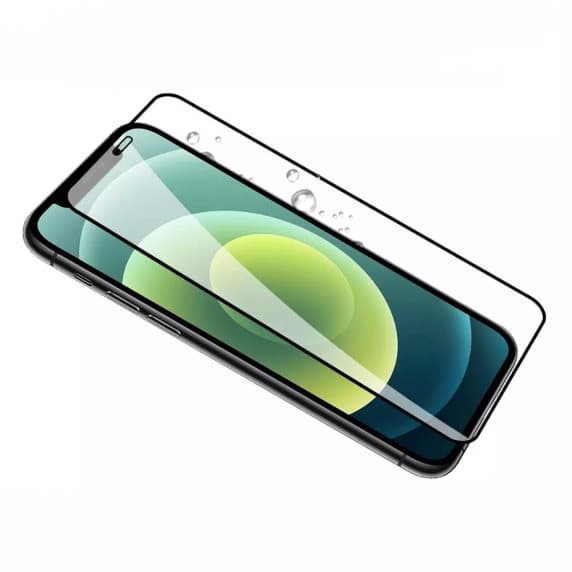 Skärmskydd iPhone 12 Mini 3D Härdat Glas Svart (miljö)