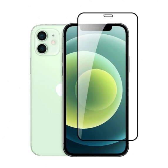 Skärmskydd iPhone 12 Mini 3D Härdat Glas Svart (miljö)