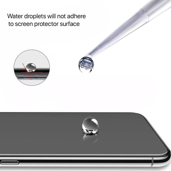 Skärmskydd iPhone 12 Mini 3D Härdat Glas Svart (miljö)