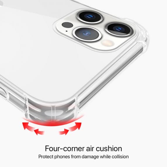 iPhone 12/12 Pro Shockproof Skal – Transparent