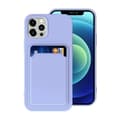 Miniatyrbild 1 av 5: iPhone 12/12 Pro Silikonskal med Korthållare – Lila