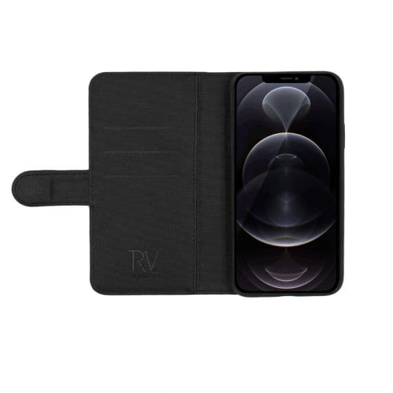 iPhone 12 Pro Max Magnetiskt Plånboksfodral – Svart