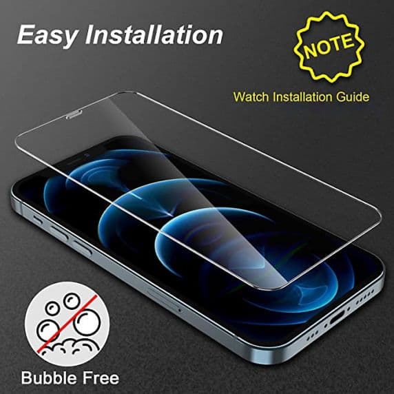 Skärmskydd iPhone 12 Pro Max – Härdat Glas 0.2mm (miljö)