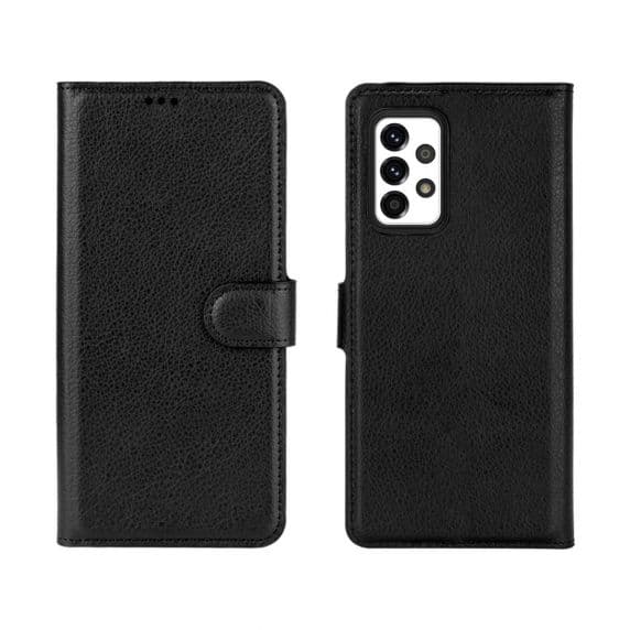 Samsung Galaxy A52s Läder Plånboksfodral Flip Stand – Svart