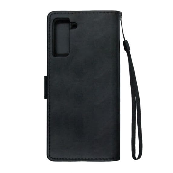 Samsung Galaxy S21 Läderfodral Flip Stand – Svart