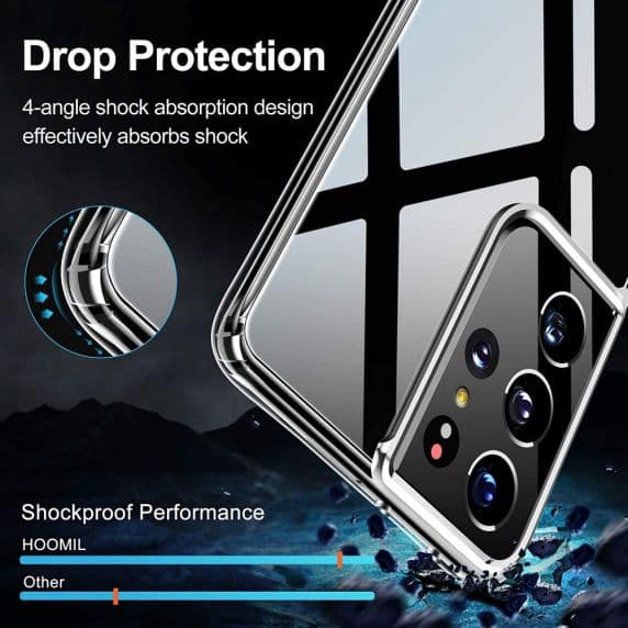 Samsung Galaxy S21 Ultra Shockproof Skal – Transparent