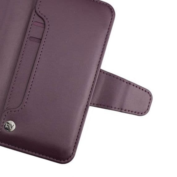 Samsung S22 Plånboksfodral med Extra Kortfack och Stativ – Mörklila