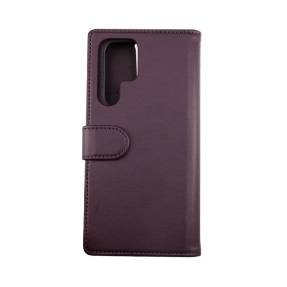 Samsung Galaxy S22 Ultra Magnetiskt Plånboksfodral – Mörklila