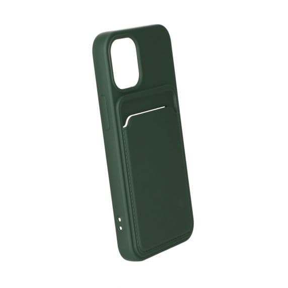 iPhone 13 Mini Soft Silikon stötsäkert skal med plånbokskortfäste – Klöver