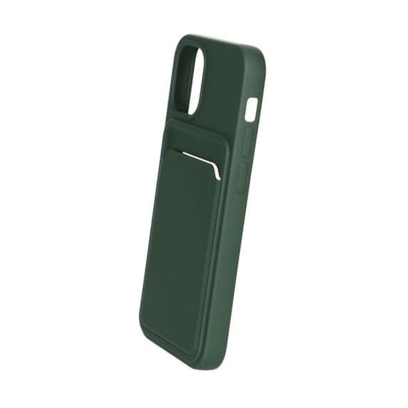 iPhone 13 Mini Soft Silikon stötsäkert skal med plånbokskortfäste – Klöver