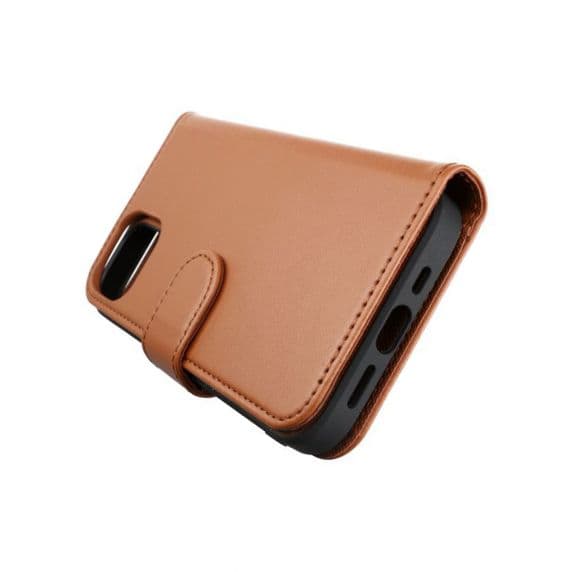 iPhone 13 Mini Magnetiskt Plånboksfodral – Guldbrun