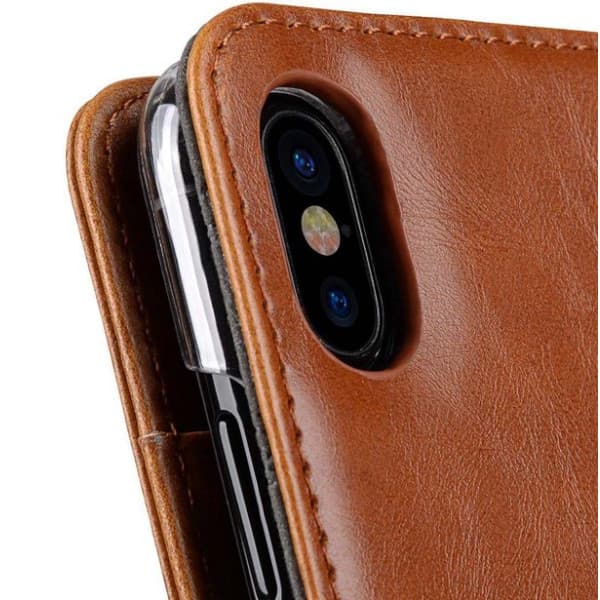 Melkco Plånboksfodral iPhone X / XS – Brun