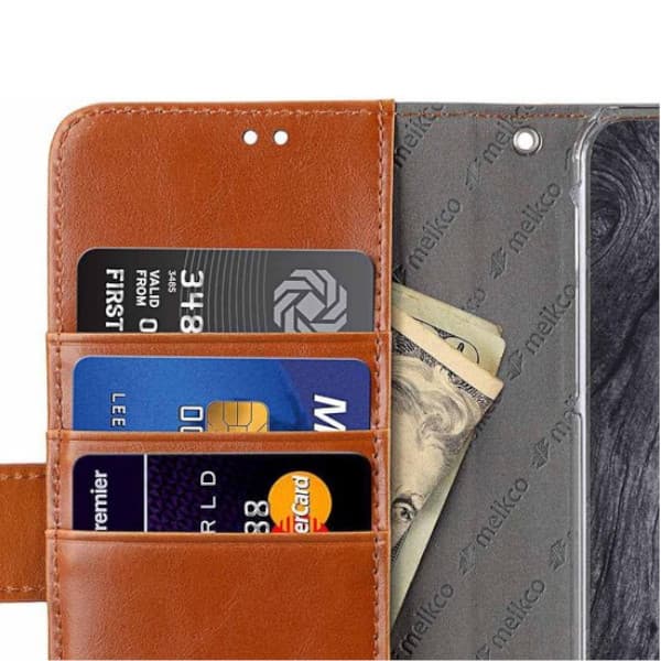 Melkco Plånboksfodral iPhone X / XS – Brun