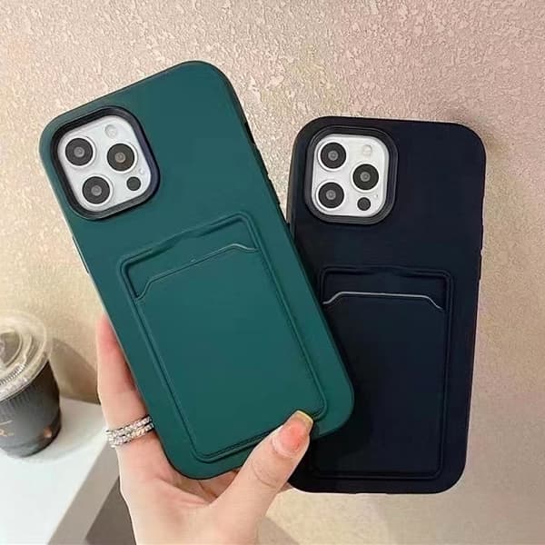 iPhone 13 Pro Skal med Kortficka – Svart