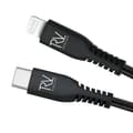 Miniatyrbild 5 av 7: Rvelon USB-C till Lightning Kabel Flätad 1m