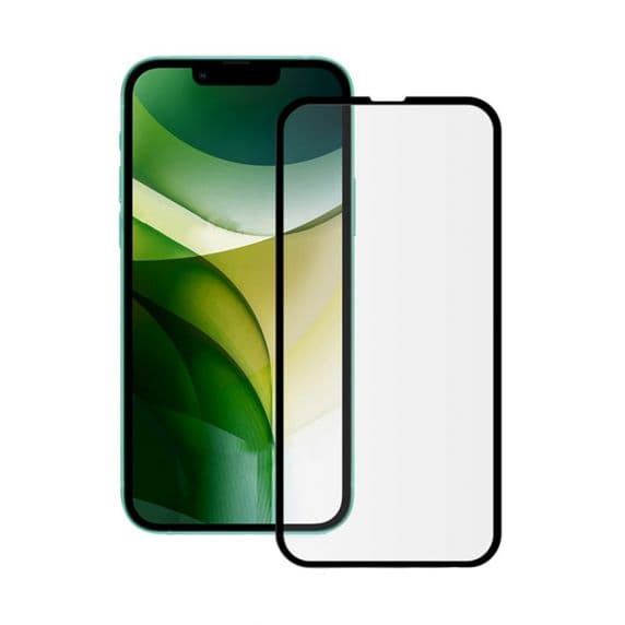 iPhone 13/13 Pro Skärmskydd – 3D Härdat Glas Svart (miljö)