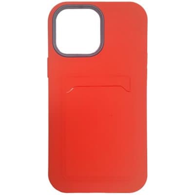 iPhone 13 Pro Max Skal med kortficka – Röd / Blå