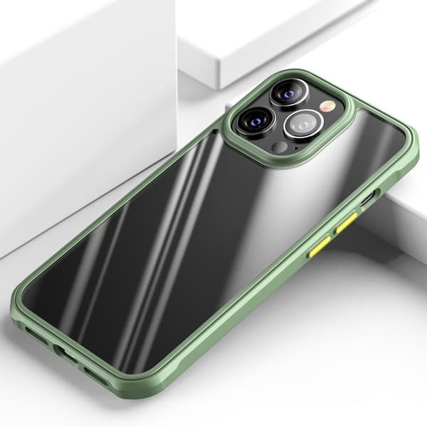 iPhone 13 Pro Max Skal Anti-drop Airbag – Grön / Gul