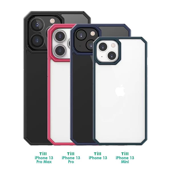 Stöttåligt Skal iPhone 13 Pro – Mörk Cyan