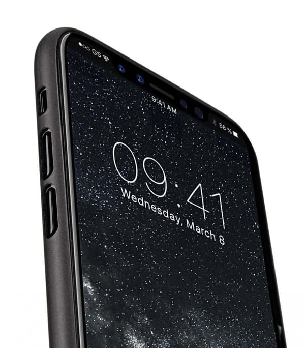 Melkco Air Skal iPhone X/XS Transparent (Svart)