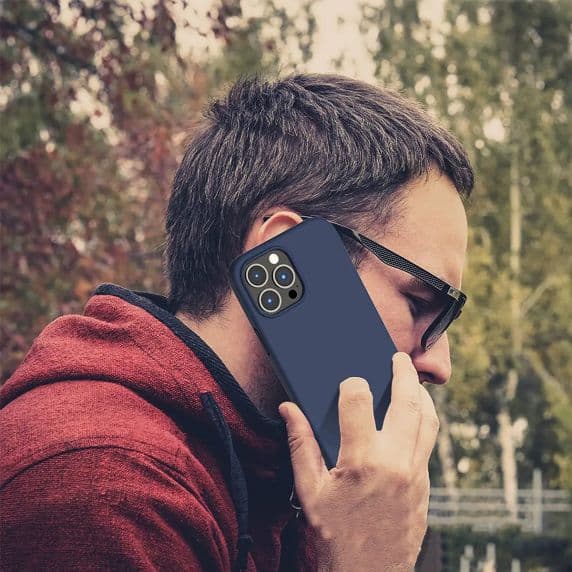 iPhone 12/12 Pro Skal i Silikon – Blå