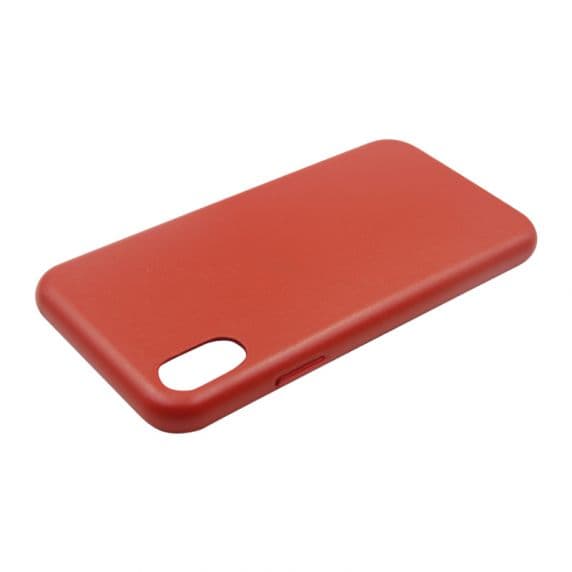 iPhone XS/X Läderskal – Röd