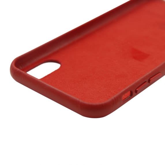 iPhone XS/X Läderskal – Röd