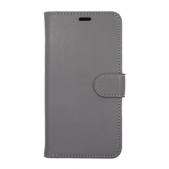 iPhone XS/X Plånboksfodral Magnet Läder med Skal – Grå