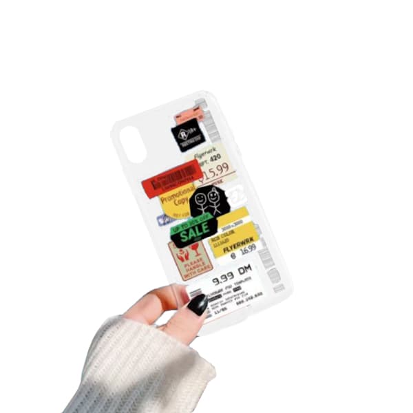iPhone X/XS Stötdämpande Skal – Fashion Prisetiketter
