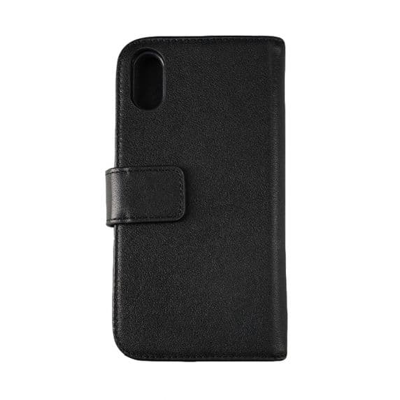 iPhone X/XS Plånboksfodral Läder – Svart
