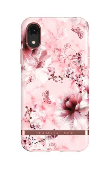 iPhone XR Richmond & Finch Skal – Pink Marble Floral
