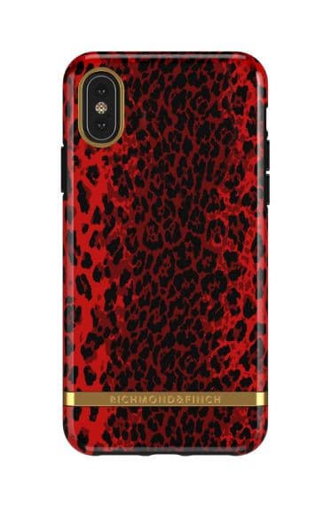 iPhone XS Max Richmond & Finch Skal – Röd Leopard
