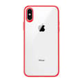 Miniatyrbild 5 av 8: iPhone XS Max Shockproof TPU Skal – Röd/Transparent