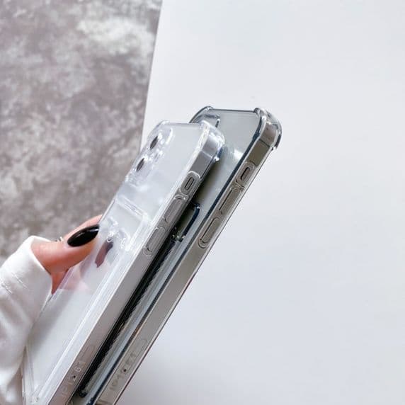 iPhone 11 Shockproof Skal med Korthållare – Grå