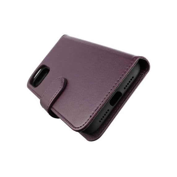 RV iPhone 11 Plånboksfodral Läder – Mörk lila