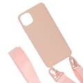 Miniatyrbild 4 av 6: iPhone 11 Pro Silikonskal med Rem/Halsband – Rosa