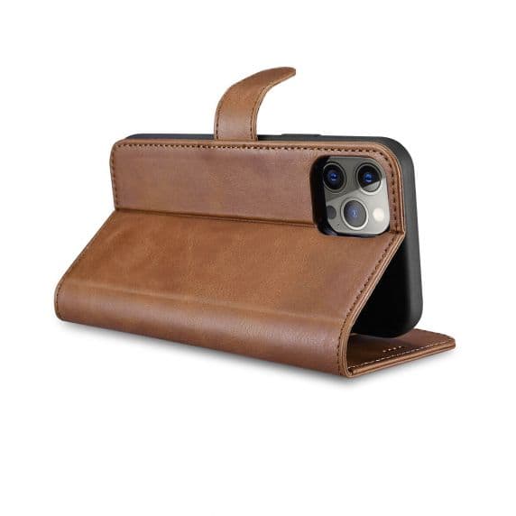 iPhone 11 Pro Plånboksfodral Genuint Läder – Brun