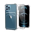 Miniatyrbild 1 av 2: iPhone 11 Pro Shockproof Skal med Korthållare – Transparent