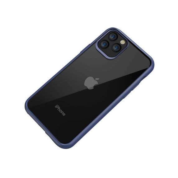 iPhone 11 Pro Max Shockproof TPU Skal  – Mörk Blå/Transparent